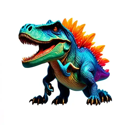 Dinosaur Charm Bracelet With Names Incorporated