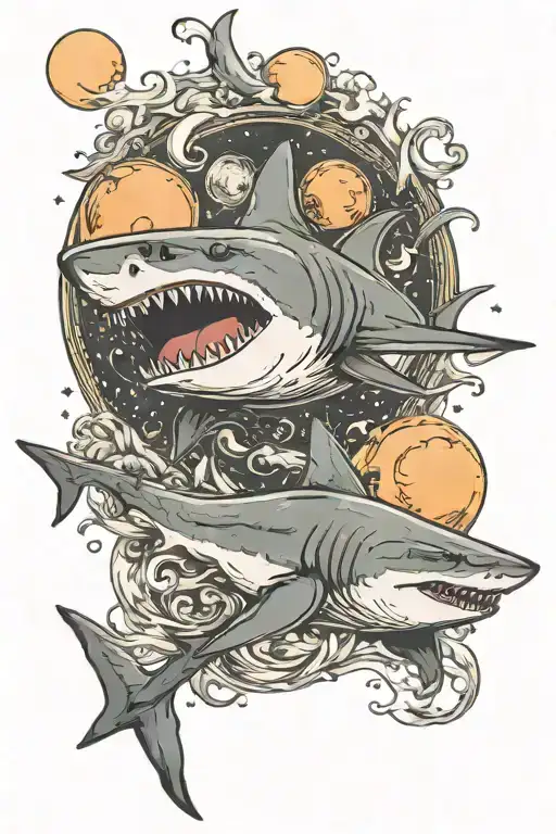 Shark And Moon
