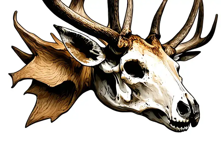Deer Skull Sketch