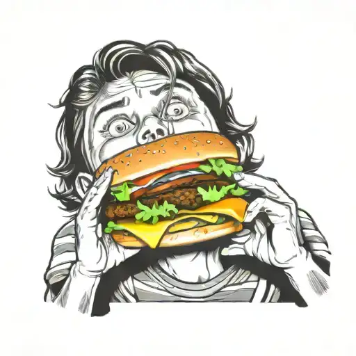 Boy Eat Burger
