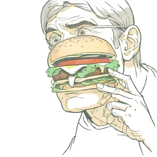 Boy Eat Burger