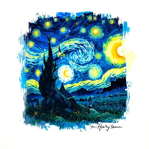 Harry Potter Van Gogh Starry Night