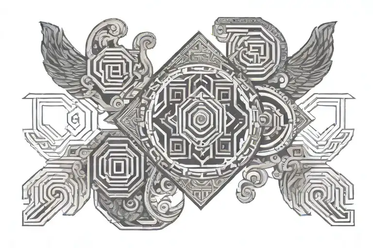 Hmong Family And Love Symbol