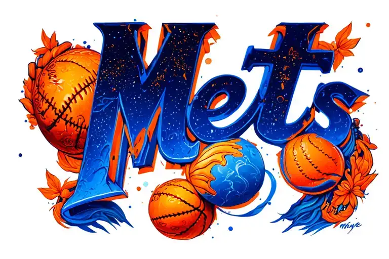 Mets Tatoo Design
