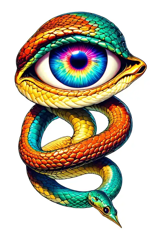 Snake And Alien Third Eye