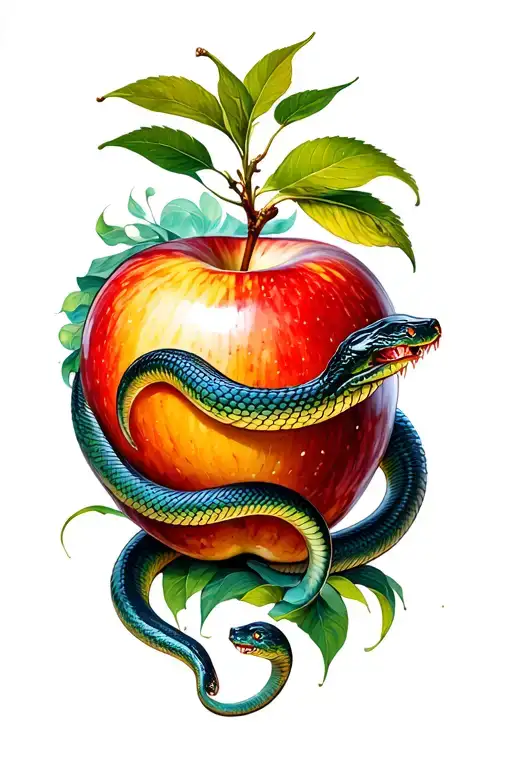 Serpent Offering Apple