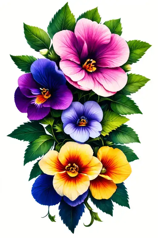 Hawthorne And Violets