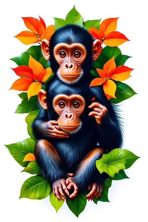 Baby Monkey In A Tree