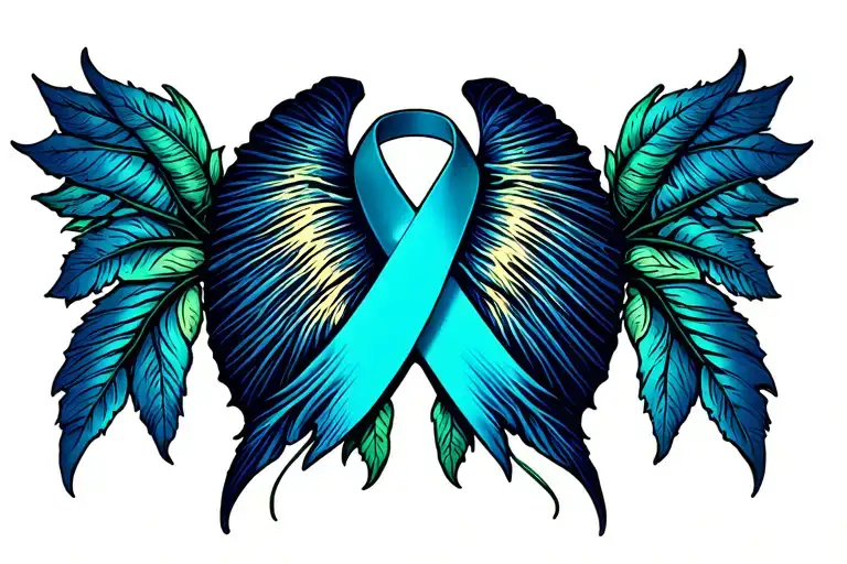 Lung Cancer Awareness Ribbon
