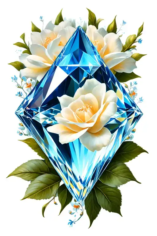 Blue Diamond Shape