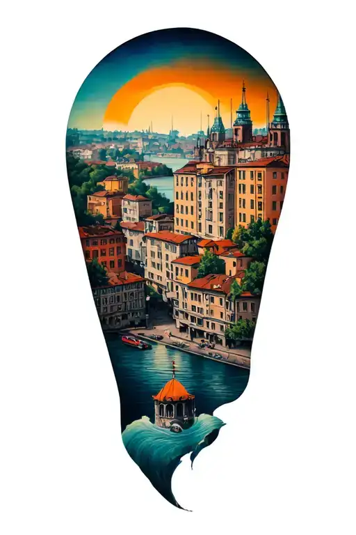 City Nis In Serbia Inspired Tattoo Design