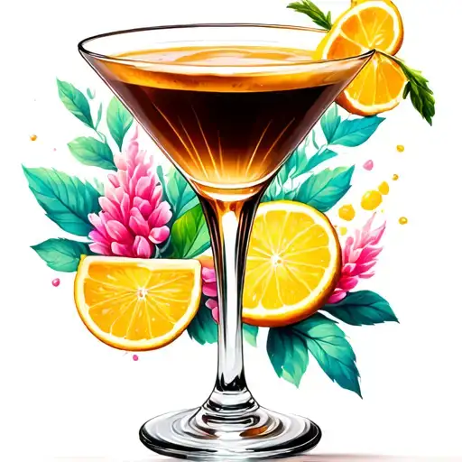 Expresso Martini Glass Filled