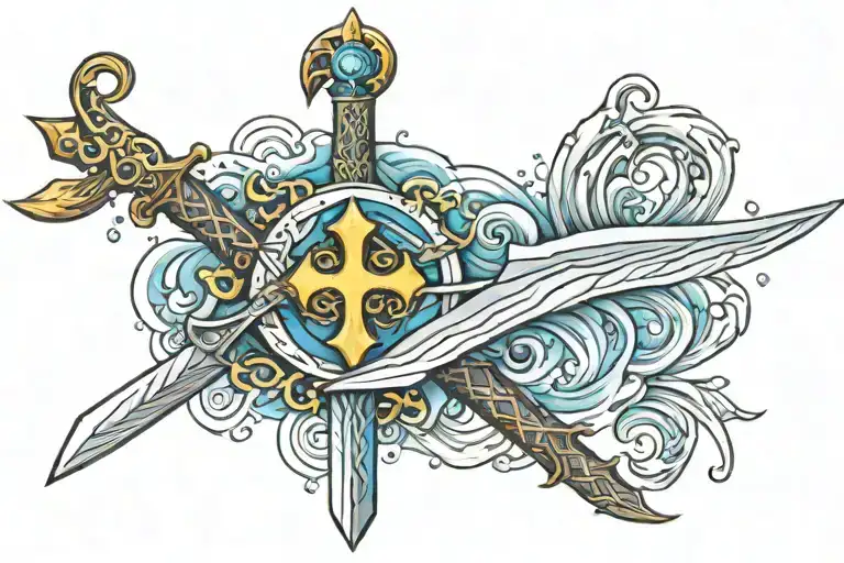 Brotherhood Sword With Water