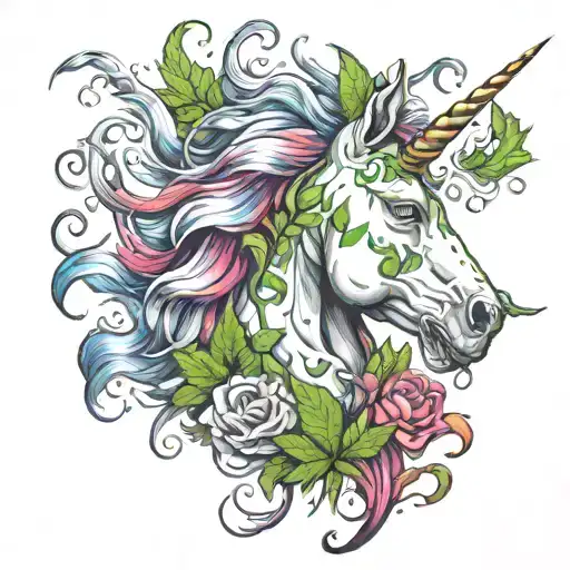 Unicorn Smoking Weed