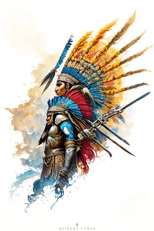 Sleeve Of Warriors From Different Cultures