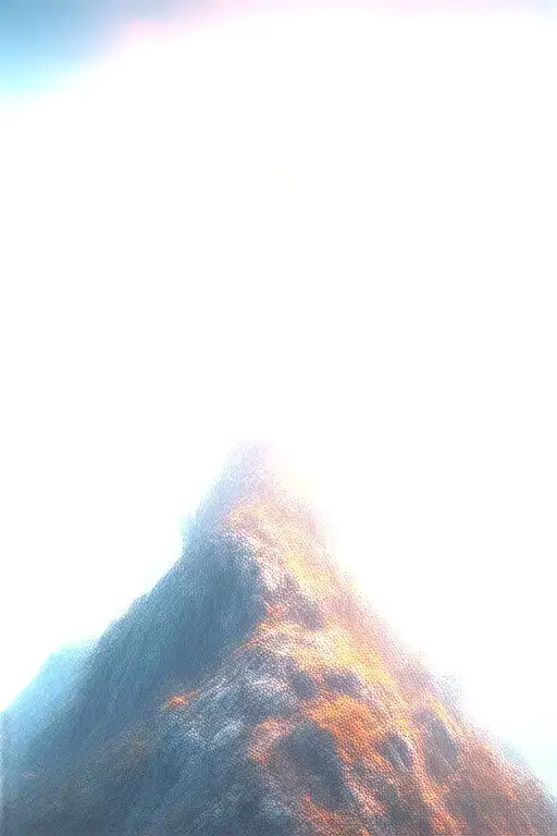 Christian Cross Summit Of A Mountain Landscape Ray Of Sunshine