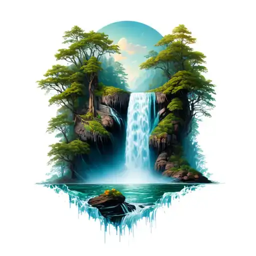 Surreal Waterfall