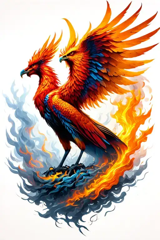 Phoenix Rising From Ashes