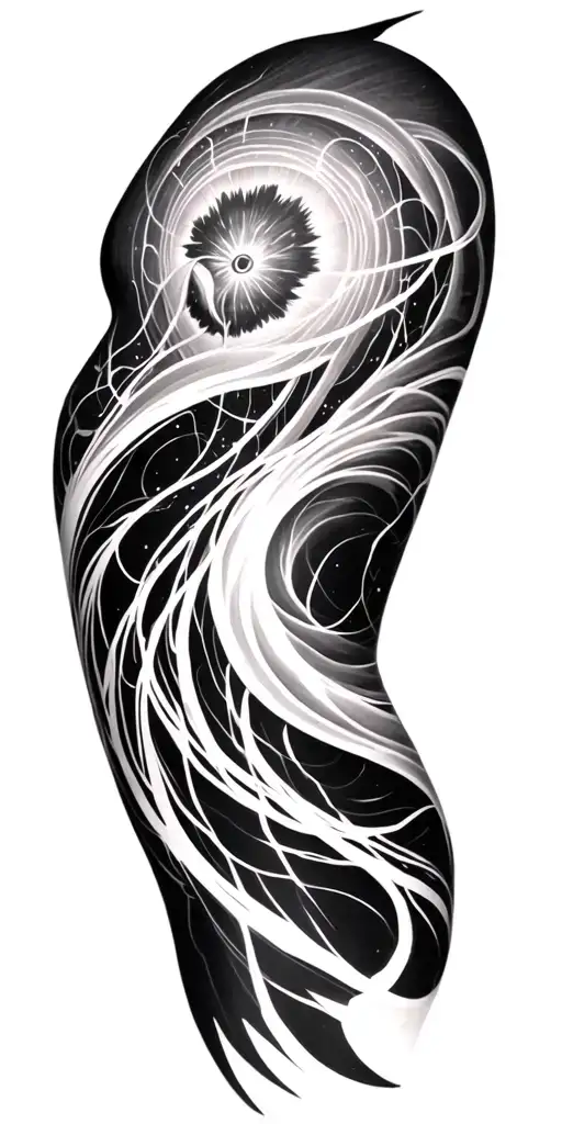 Shoulder Sleeve Black Aura