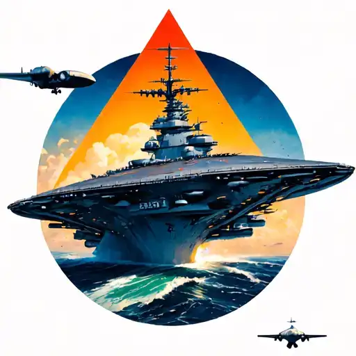 Triangle Ufo Over Aircraft Carrier