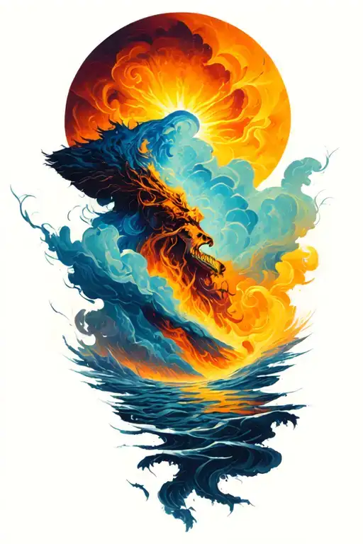 Stronger Then The Storm Tattoo Half Sleeve