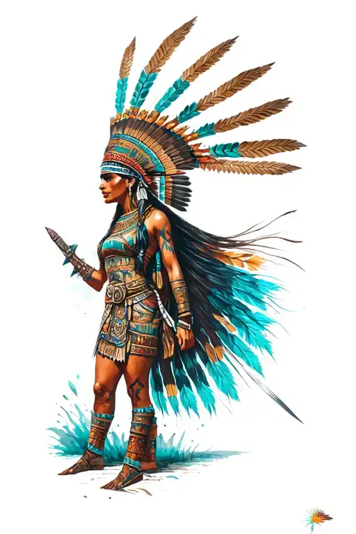 Aztec Warrior Woman