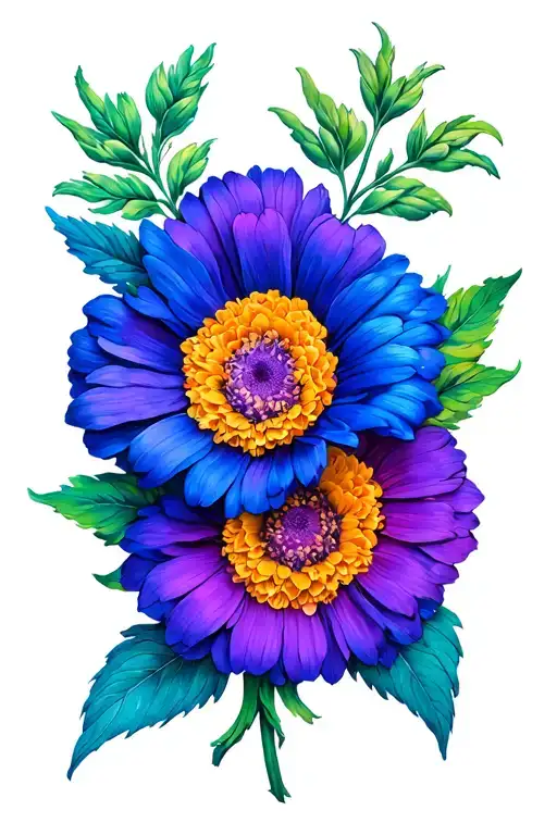 Birth Flowers Wrapped March July October December Birth Flower