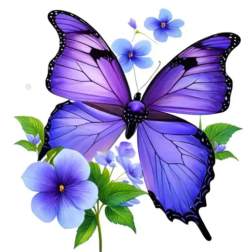 Butterflies Violets