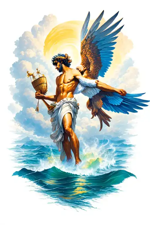 Create A Scenario Where The Odyssey And Icarus Of Greek Mythology Compose The Same Scenario