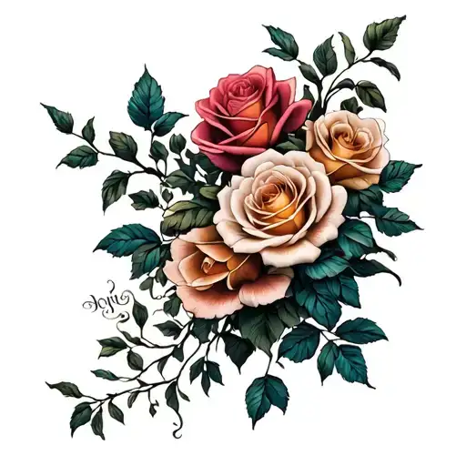 Vines And Roses Up The Arm