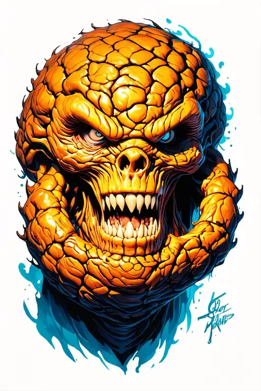 Marvels The Thing Skin Under Skin