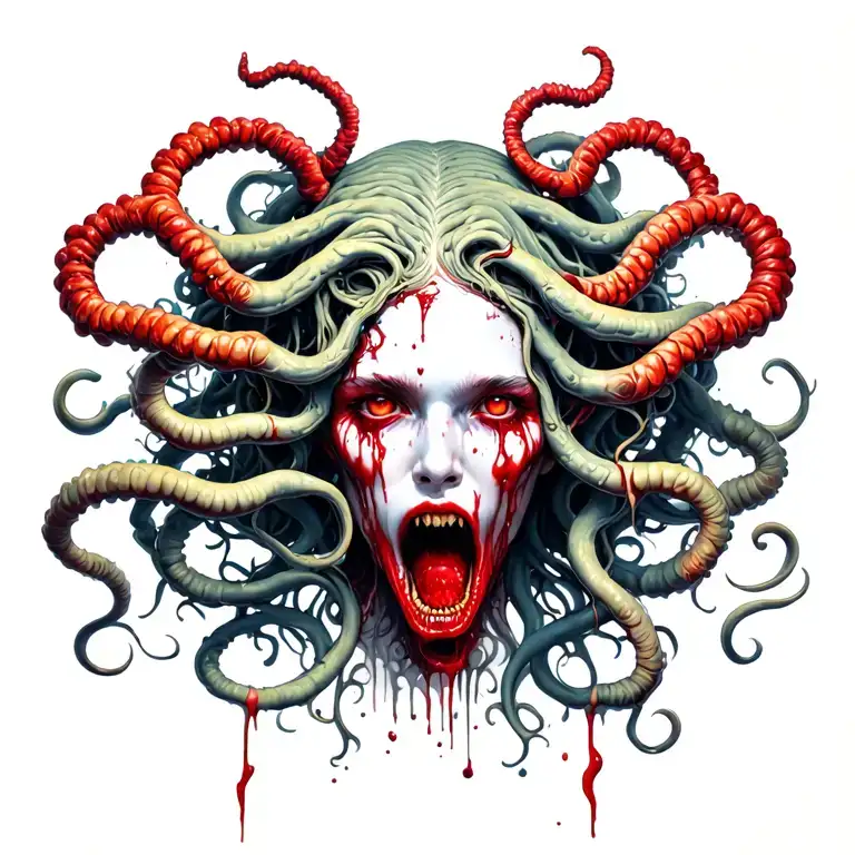 Blood Thirsty Medusa Surrounded