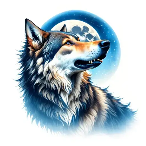 Wolf Howling At The Moon