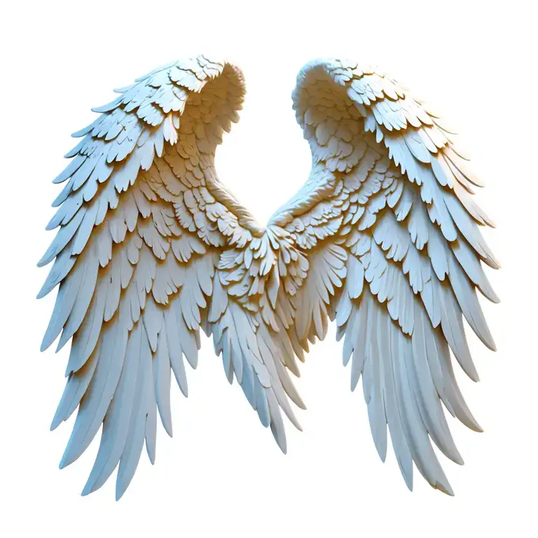 Realistic Angel Wings 3D Model