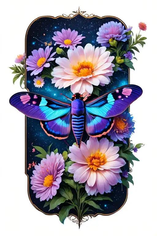 Flowers Moth Cancer Constellation