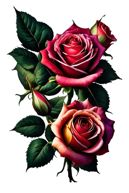 Roses Blooming