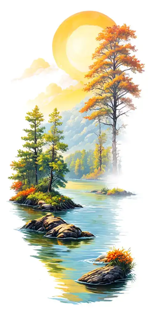 Outdoor Scene Featuring A River