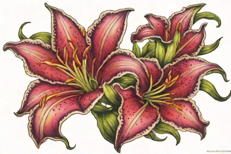 Star Gazer Lily Intertwined