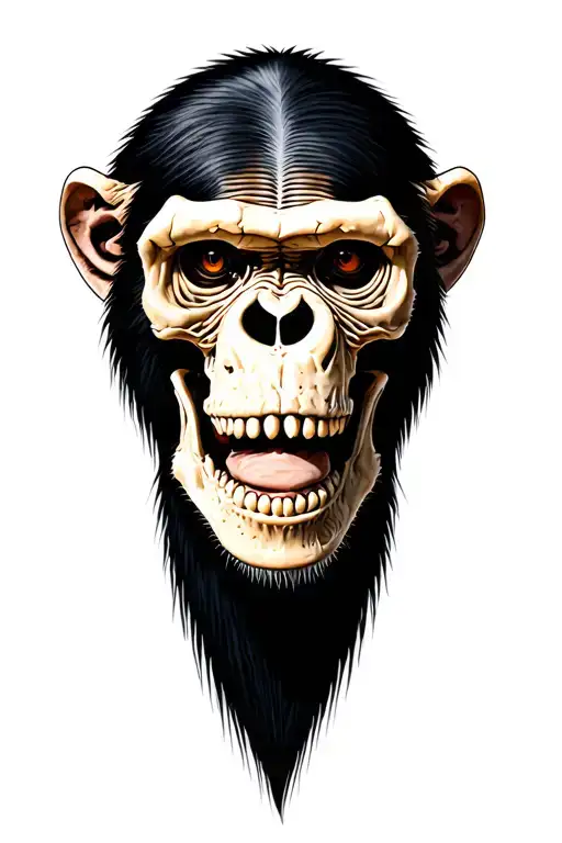Chimpanzee Skeleton Face