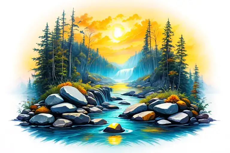 Rivers With Stones