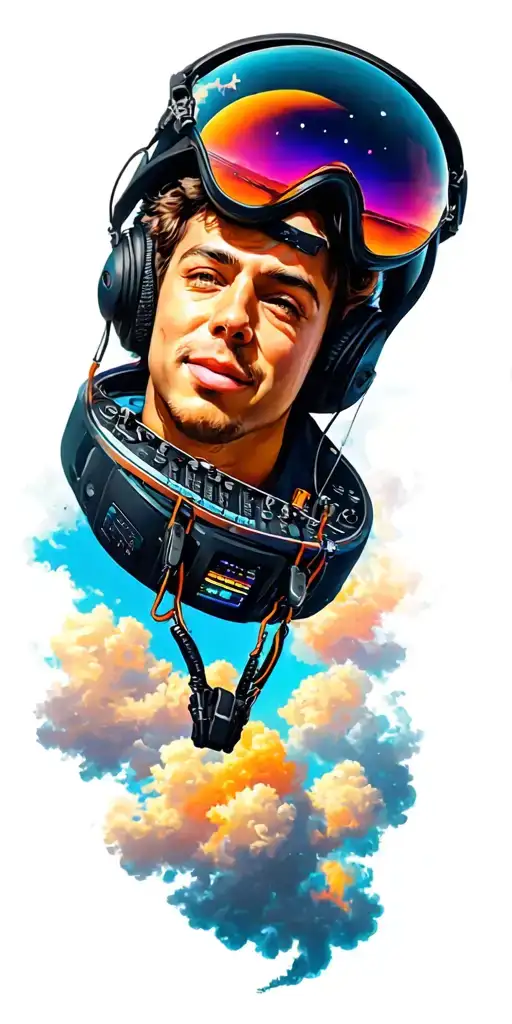 Dj Music And Skydive