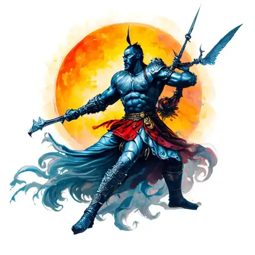 Modern Warrior Battling A Gental Soul