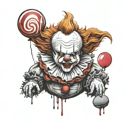 Pennywise Teddy Bear Red