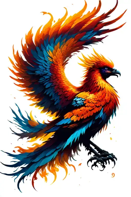 Masculine Pheonix Rising Shadow