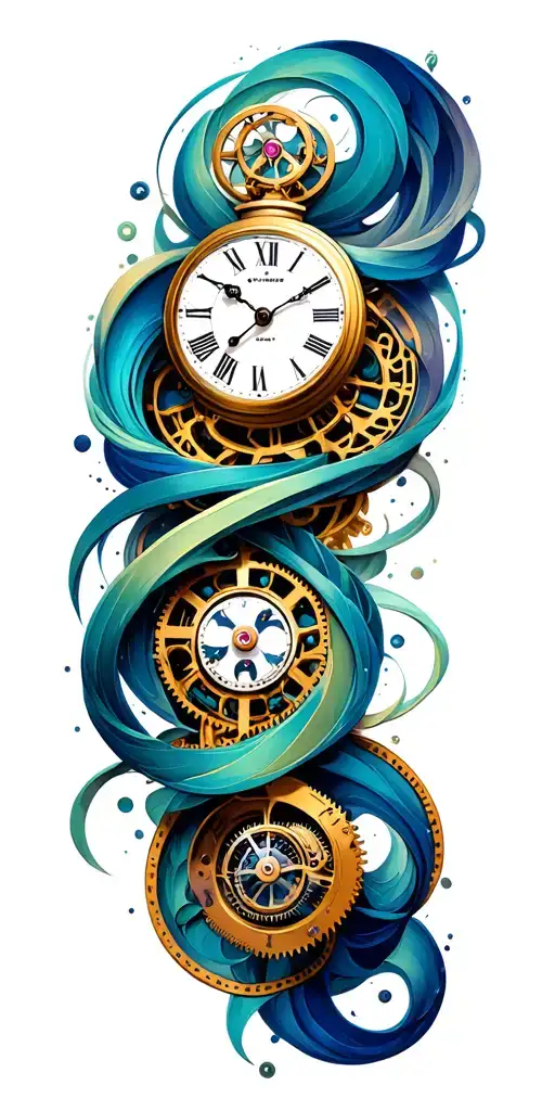 Clock Mechanism Intertwined