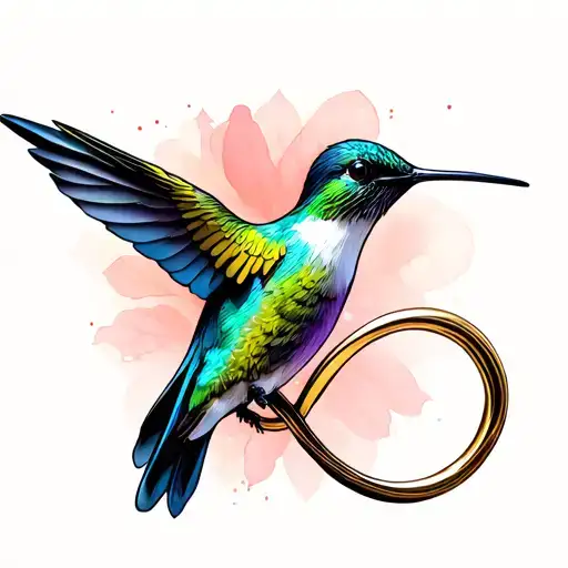 Hummingbird And Infinity Symbol