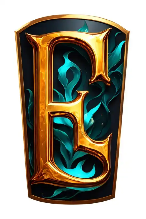 Sem Monogram Use All 3 Letters Beautiful Colorful Hyper Realistic