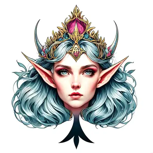 Spade Elven Queen