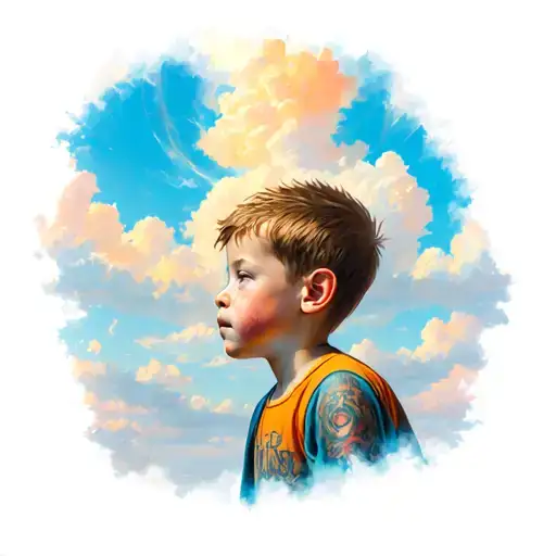 The Tired Boy And The Sky And The Powerful