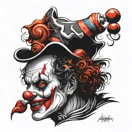 Wicked Clown Face